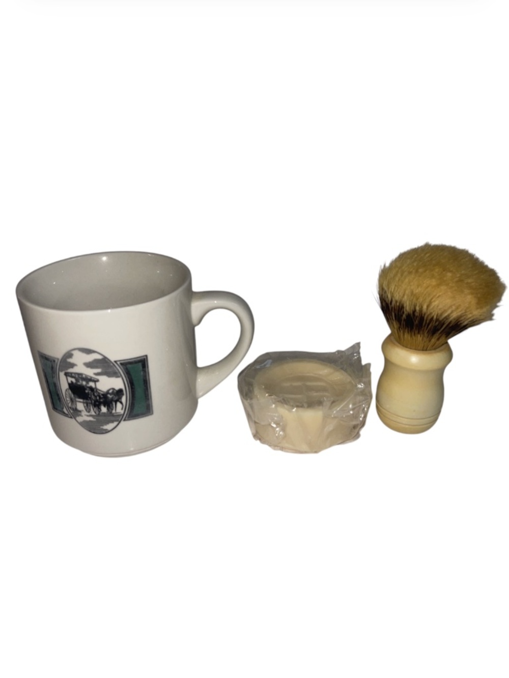 SURREY SHAVE Set MUG BOAR Bristle BRUSH Williams SOAP Vintage Lot Set